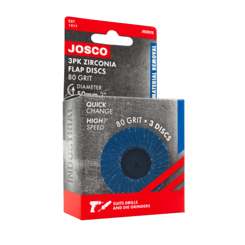 80 Grit 50mm Quick Change Zirconia Flap Disc - 3 Pack